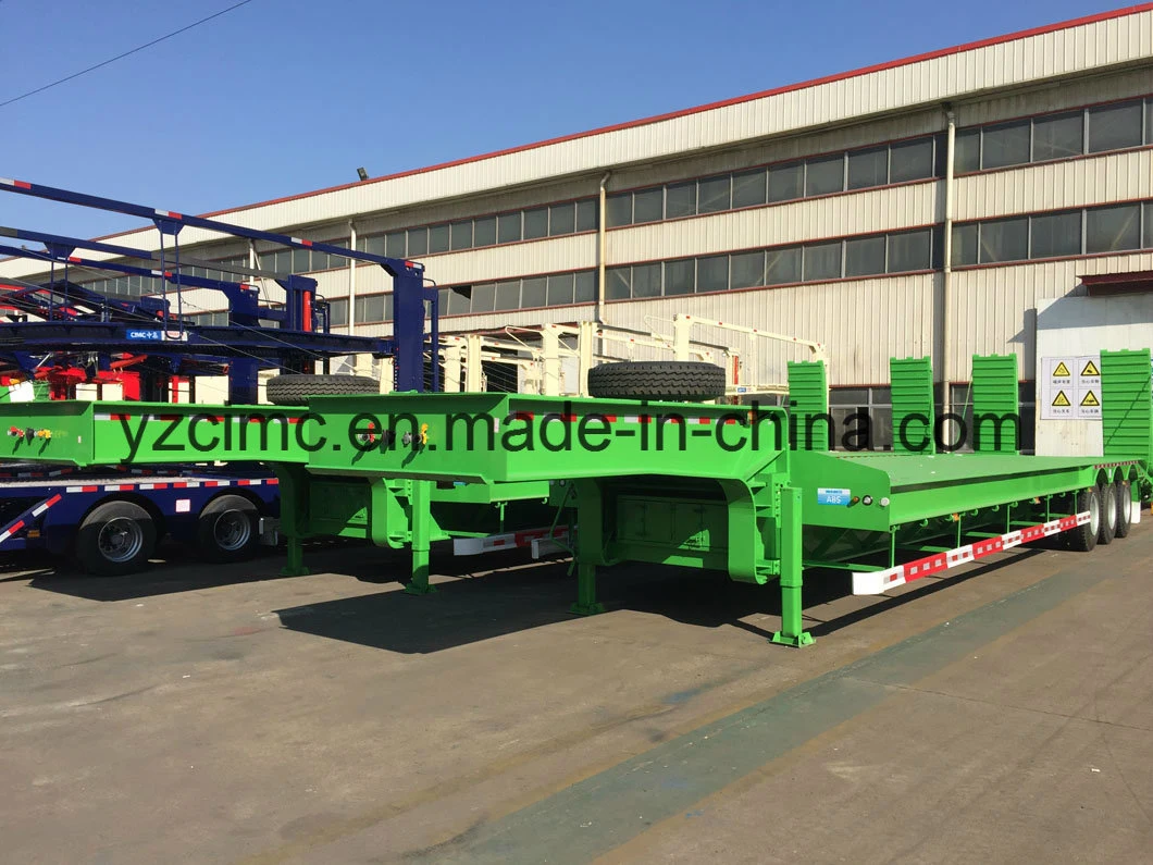 Cimc Heavy Machine Carrier Lowbed Semi Trailer