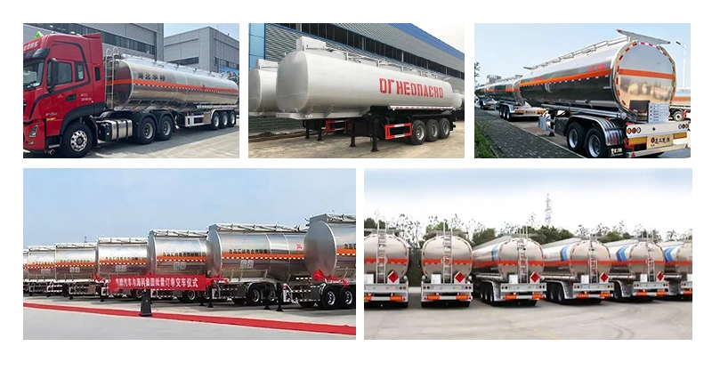 Special Design Aluminum Oil Tanker Truck Semi Trailer