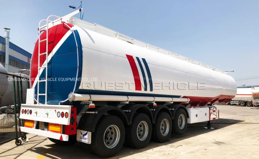 3 Axles 40000L 45000liter 54000liters Petrol Oil Tanker Fuel Tank Semi Trailer for Sale