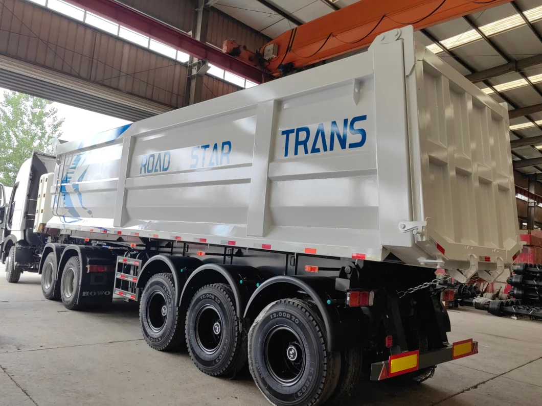 Heavy Duty 3/ 4/ 6 Axles 40 Ton 60 Tons 80 Tons Hydraulic Tipping Rear U Shape Dump Trailer / Tipper Semi Trailer for Sand/Mine/Stone Transport