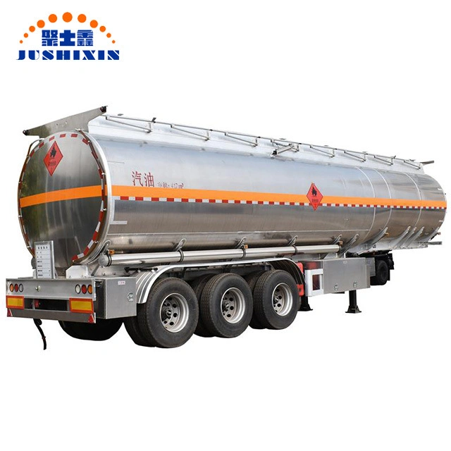 Adr 3axle 42000/50000L Carbon Stainless Steel Aluminium Alloy Petrol Gasoline Diesel Heavy Oil Water Milk Fuel Tank Truck Semi Tractor Utility Tanker Trailer