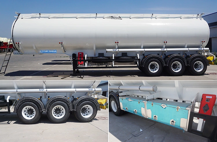 3 Axles 30000/40000/50000 Liters Oil/Diesel/Gasoline/Crude/Water/Milk/Propane Transport Steel Monoblock Fuel Tank/Tanker Truck Semi Trailer for Sale Price