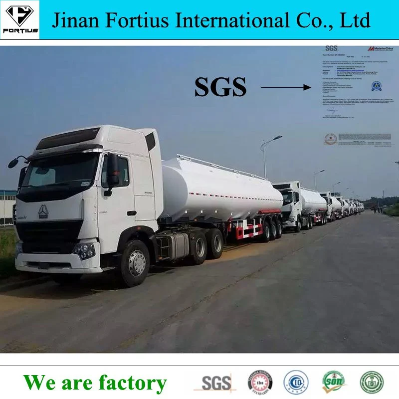 4 Axles 45000/40000/50000/70000 Liters Oil/Fuel/Diesel/Gasoline/Crude/Water/Milk Transport Stainless Carbon Steel Tank/Tanker Truck Semi Trailer for Nigeria