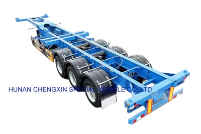 3 Eixos 20 40FT Container Skeleton Semi Reboque Container Chassis Reboque