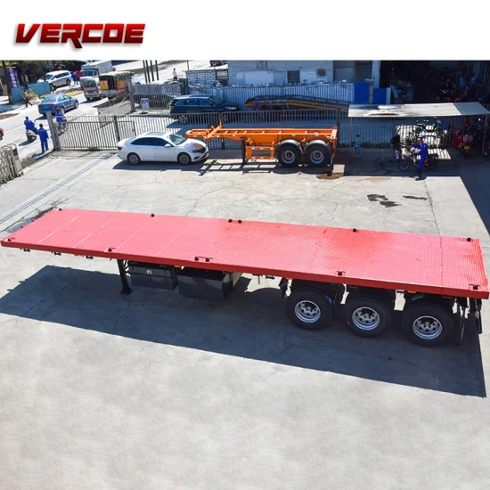 Equipamento para serviço pesado 40 pés escavadeira gooseneck de plataforma basculante tanque de combustível semi-caminhão de carga reboques de caminhão basculante de plataforma baixa