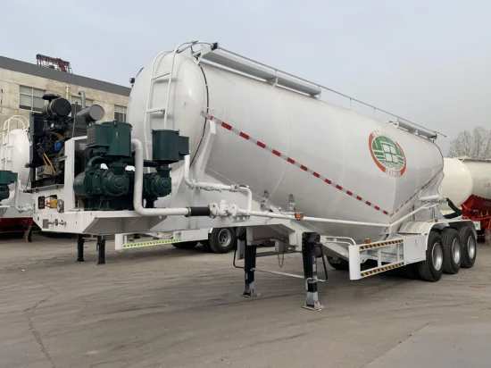 Fornecedor da China Semirreboque de cimento a granel de 3 eixos/Reboque de tanque de cimento a granel/Semi-reboque/Reboque de caminhão/Reboque de transporte de cimento a granel Vendas