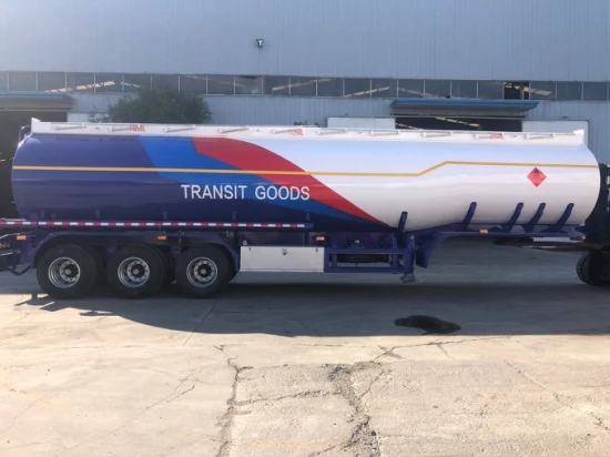 Vendas de fábrica na china 3 eixos 40000l/45000l/50000l aço carbono/aço inoxidável/liga de alumínio tanque/caminhão-tanque semi-reboque para óleo/combustível/diesel/gasolina/bruto